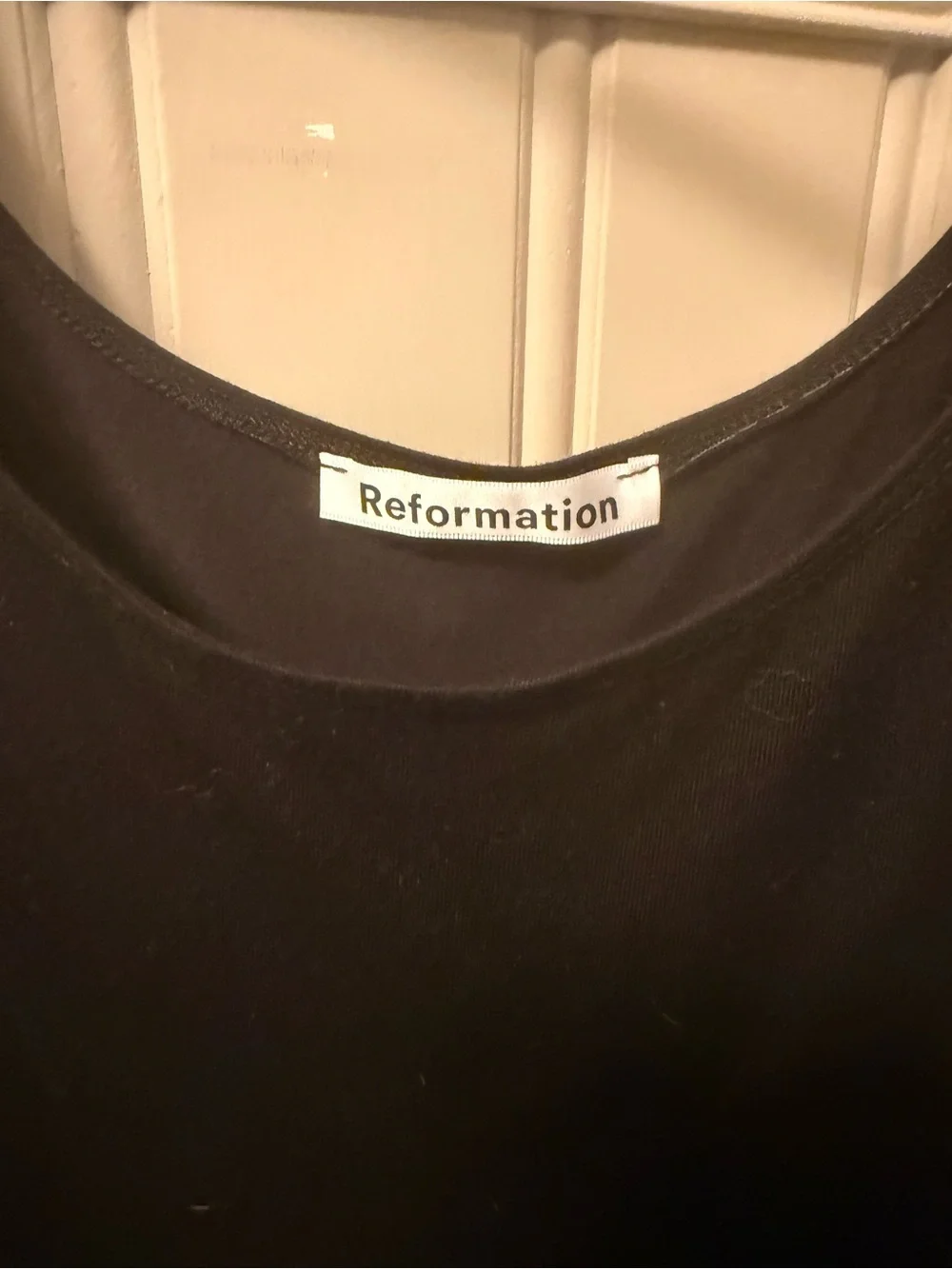 Reformation Rou Black Scoop-Neck Midi Dress, S - Picture 4 of 5
